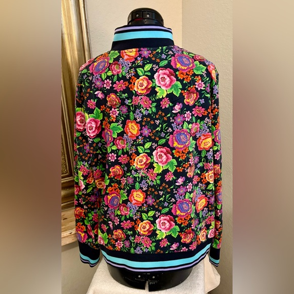 Johnny Was Cantero Mock Neck Zip Up Jacket Size L - Picture 5 of 9